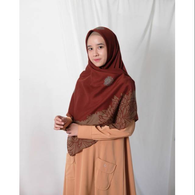 KHIMAR AL-AQSHA BY HIJAB ALILA Khimar Motif Masjidil Aqsha