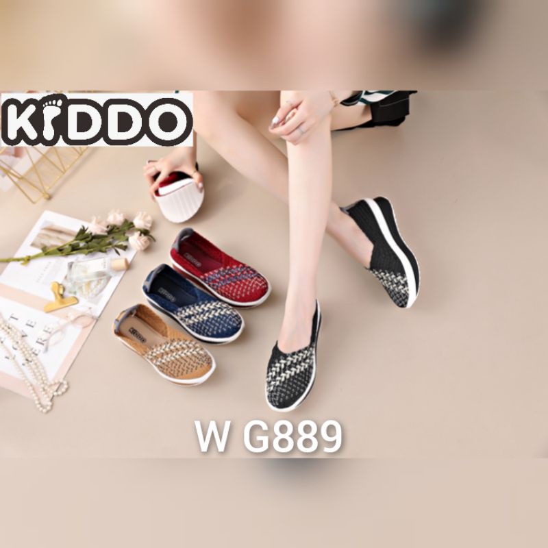 Sepatu Rajut KIDDO W G889 / W889 Wedges ORIGINAL