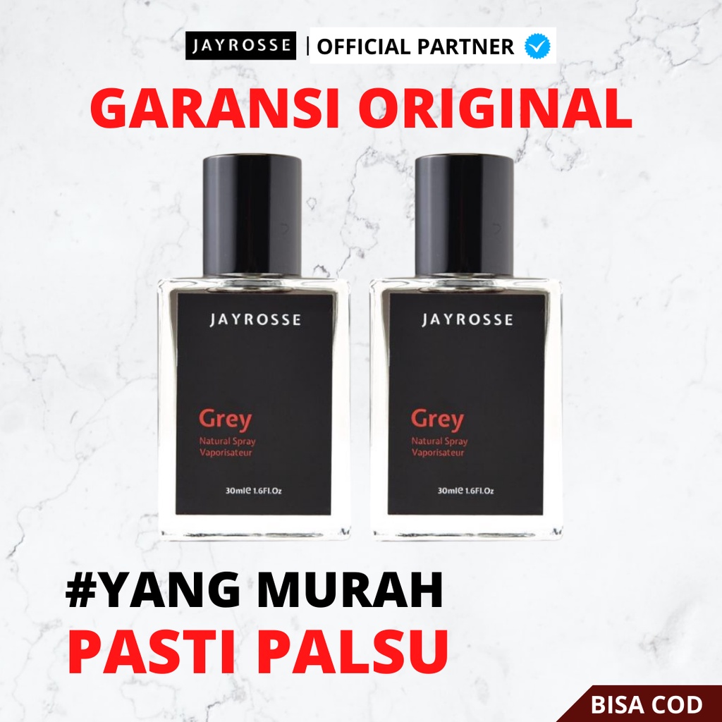 [ RESMI ] JAYROSSE Perfume Grey Eau De Perfume , Parfum Jayrose Pria Original 30 ml