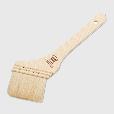 sanneng wooden wool pastry brush SN4125 4126 kuas gagang kayu lengkung