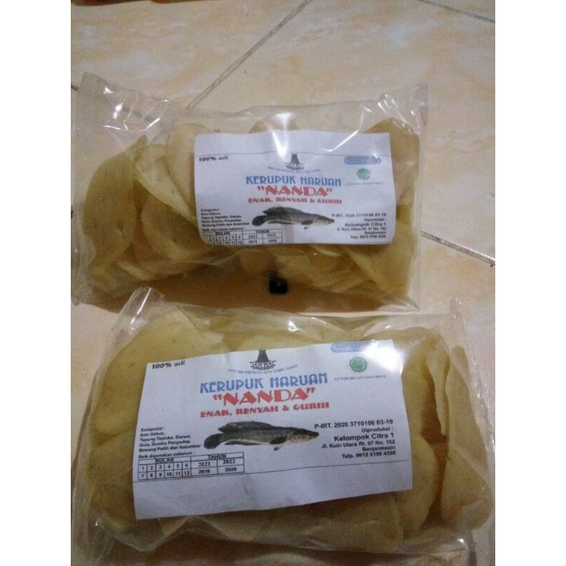 

Kerupuk Ikan Haruan Ikan Gabus Tanpa Jemur Renyah Besar Mengembang Enak