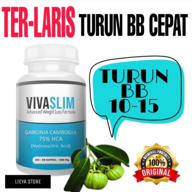 Terlaris Vivaslim Obat pelangsing Herbal - Obat diet Detox - Obat Kurus - Obat Diet Herbal