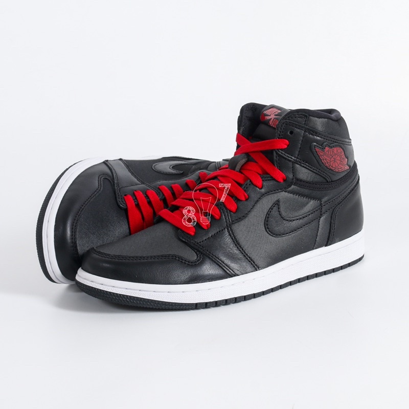 black silver and red jordan 1