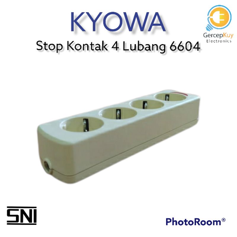 Stop Kontak 4 Lubang 6604 / Stop Kontak KYOWA Gepeng