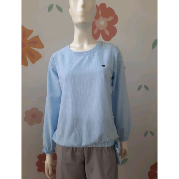 Corniche Reza Stripe Blouse Blue