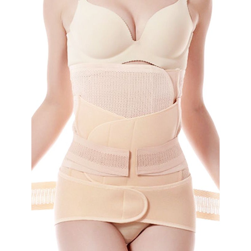 [PROMO] Mooimom 3In1 Postnatal Recovery Breathable Corset Nude Korset Pelangsing Pasca Melahirkan 3 pcs