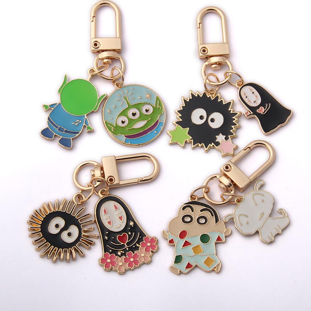 Gantungan Kunci Anime Agustina Bola Elf Spirited Away Totoro Cosplay Keyring