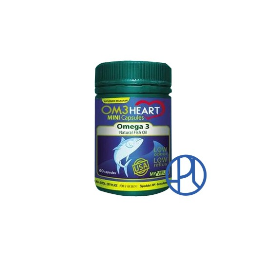 OM3 HEART OMEGA-3 ISI 60 KAPSUL OM3HEART OMEHEART