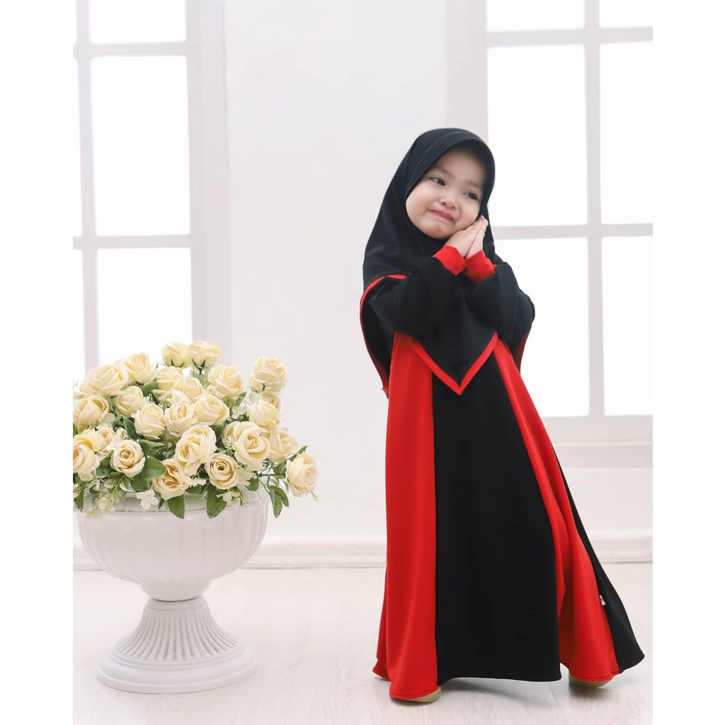 MRA - Gamis Anak Muslim Zahra gamis set hijab usia 9-12 tahun