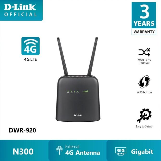 D-Link DWR-920 Wireless N300 4G LTE Router