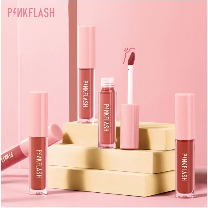 PINK FLASH Oh My Kiss All Day Matte Lipstick Longlasting Transferproof Tahan Lama Pink Flash