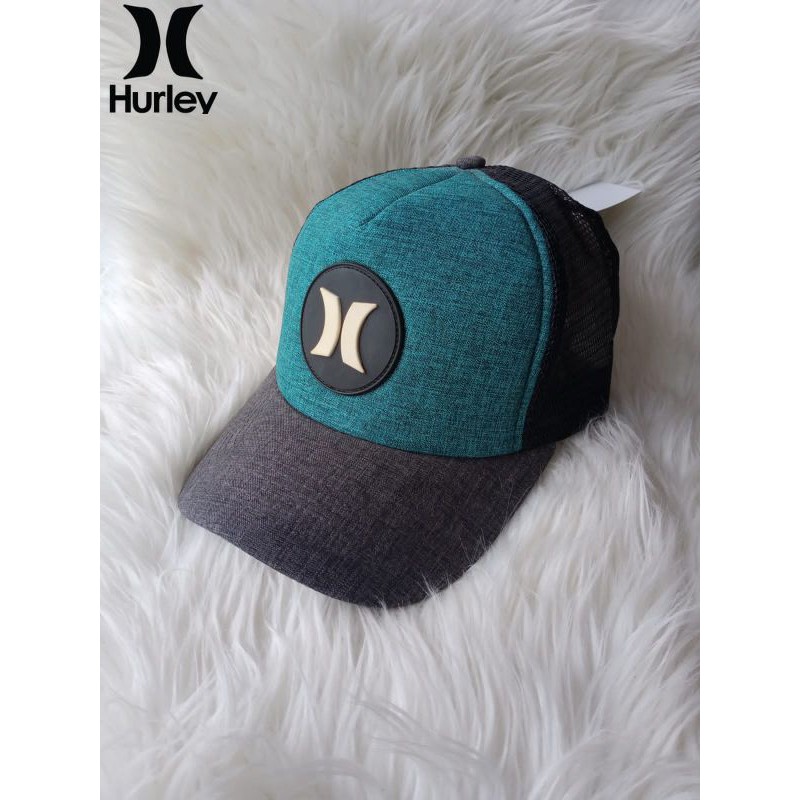 Topi Trucker Hurley Import Topi Pria Topi Cowok Topi Keren Topi Murah Topi Jaring Topi Terlaris