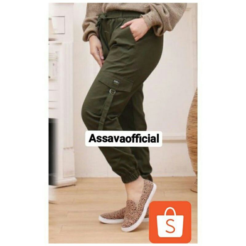 (M-L-XL) CELANA CARGO WANITA // CELANA JOGGER CARGO WANITA / CELANA WANITA CARGO JOGER