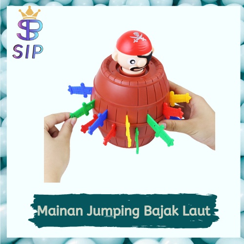 MAINAN MINI JUMPING PIRATE / MAINAN TONG BAJAK LAUT RUNNING MAN MAINAN PRANK MENYENANGKAN