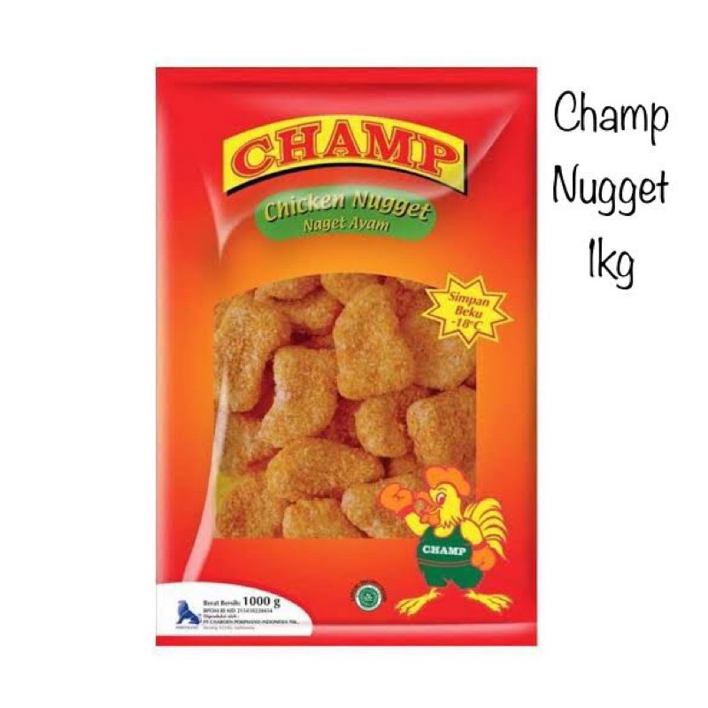 

Champ Nugget 900gram / Naget Ayam / Chicken