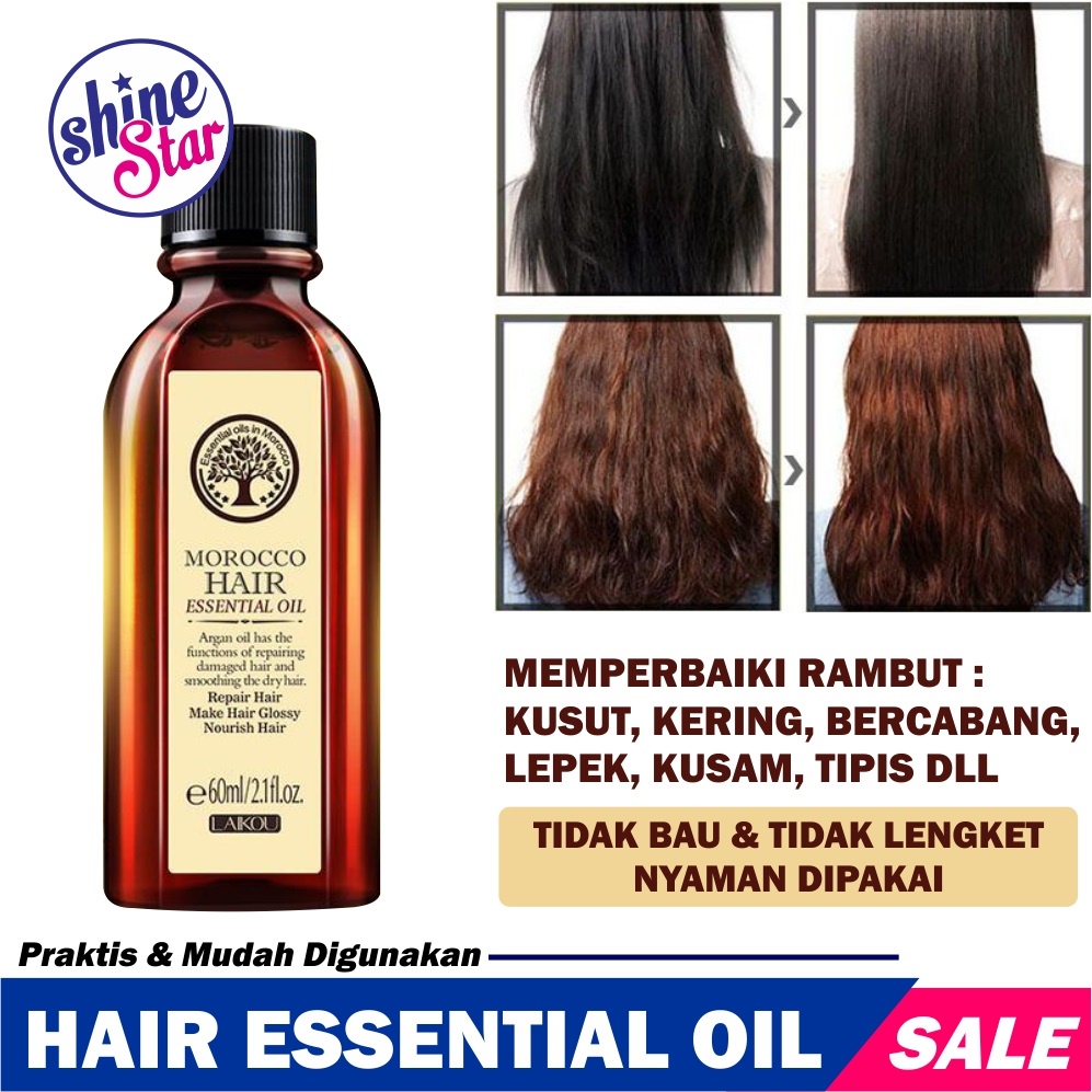 [ ORIGINAL 100% ] Serum Hair Tonic Rambut LAIKOU MOROCCO / Vitamin Rambut Kering Kusam dan Bercabang