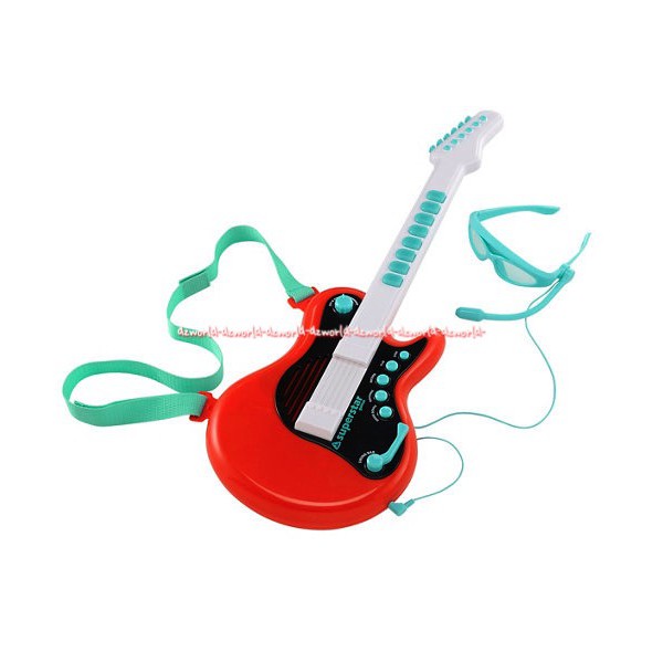 ELC Superstar Guitar Electrick Gitar Mainan Elektrik Anak Red