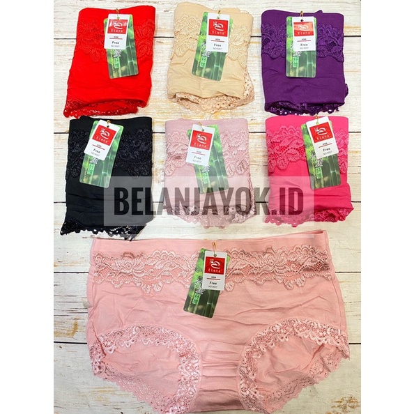 6 pcs CD Elena Renda 9007 Celana Dalam Elena Renda