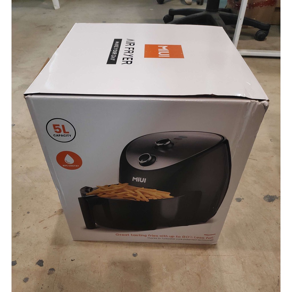 MIUI Smart Air Fryer Mesin Penggoreng Tanpa Minyak 5 L Button Version - AF-01 - Black