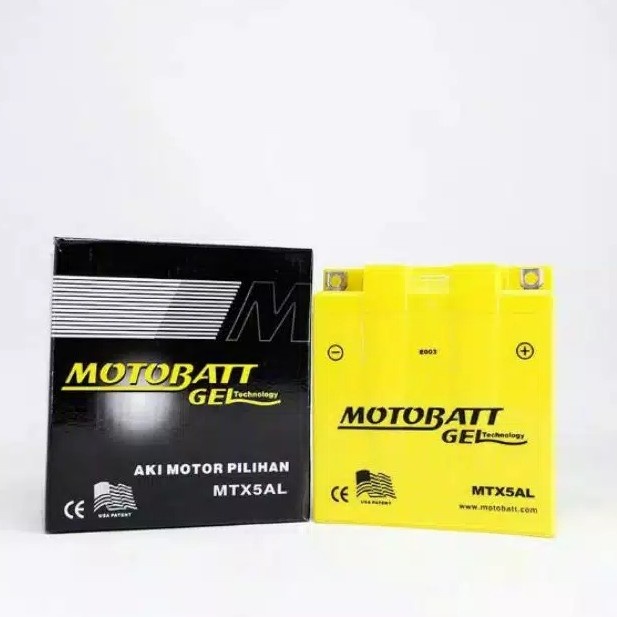 Aki motor supra fit motobatt mtx5L aki kering