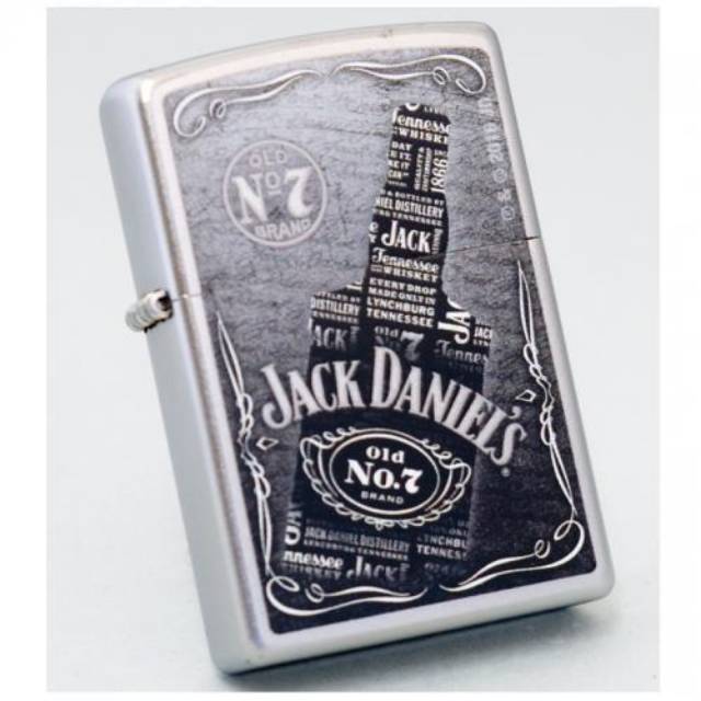 Zippo Original 29285 Jack Daniels Bottle Satin Chrome