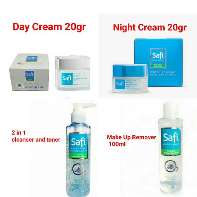 Paket Safi White Expert 4pcs kulit kering