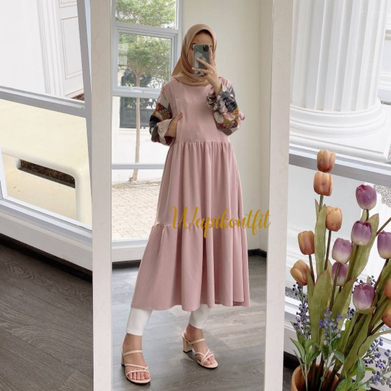 BRISI TUNIK / ADA BUKAAN KANAN DAN KIRI / BUSUI FRIENDLY