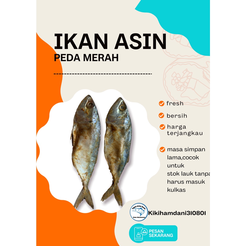 

Ikan Asin Peda Merah 1kg Termurah