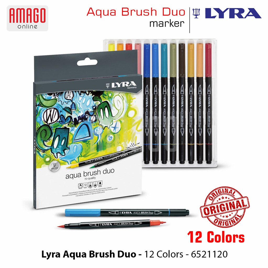 LYRA Aqua Brush Duo - Set 12 Colors - 6521120