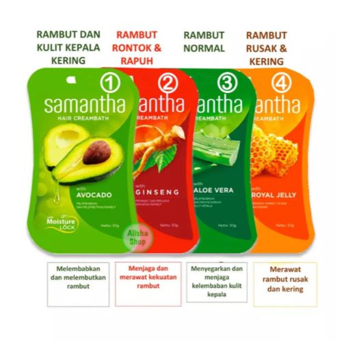 Samantha Hair Creambath Avocado 30g