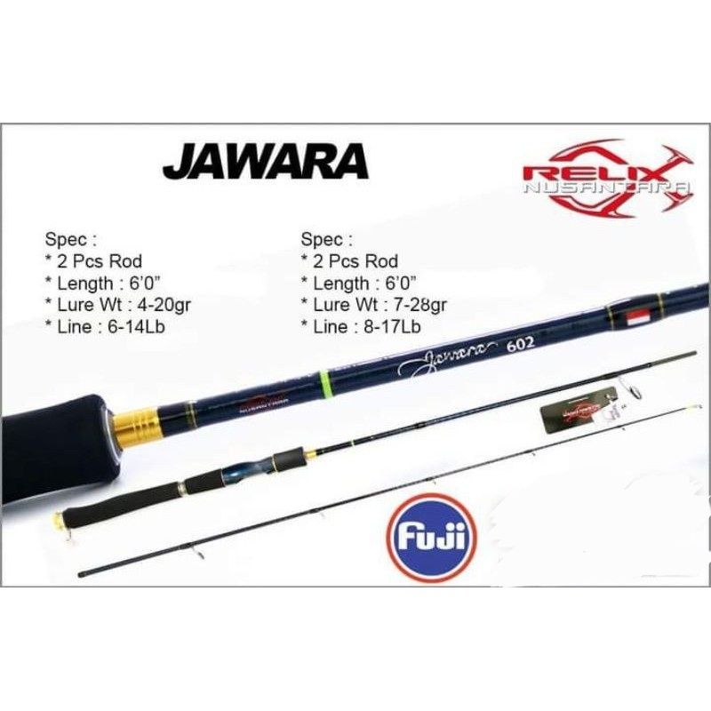 Rod RELIX NUSANTARA JAWARA  602 / 180cm (Line Test 10-20lbs)