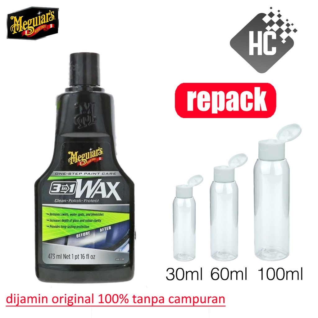 Meguiars - Meguiar's 3in1 Wax Eceran, Wax Mobil, Penghilang Baret, Pengkilap Mobil