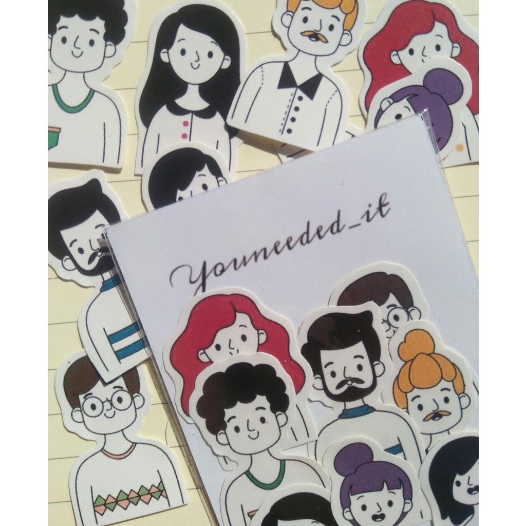 

Stiker People Korea Journaling