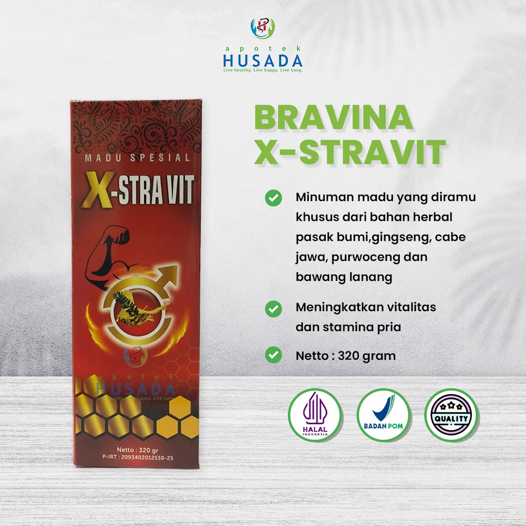 

Madu Spesial X-Stra Vit Vitamin Multivitamin Suplemen Obat Herbal Alami Peningkat Daya Tahan Tubuh Imun Imunitas Stamina Setamina Energi Booster Boster Kuat Vitalitas 100% Asli Resmi Original Halal MUI