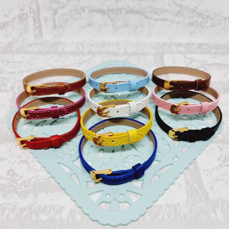 gelang tali kulit jam tangan