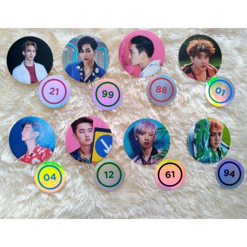 EXO KOKOBOP STICKER PHOTOCARD PC CHEN XIUMIN KAI SUHO BAEKHYUN D.O. CHANYEOL SEHUN