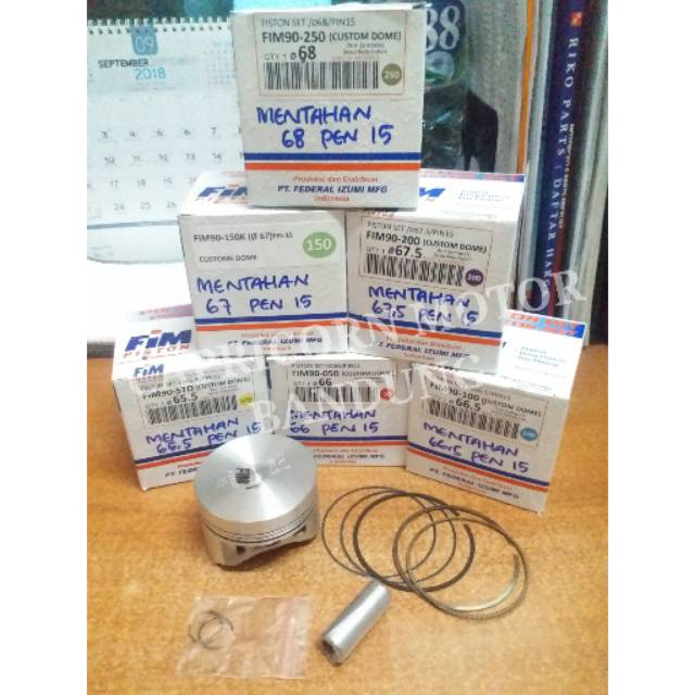 Piston Kit MENTAH CUSTOM BIG BESAR FIM90 PEN 15 FIM IZUMI