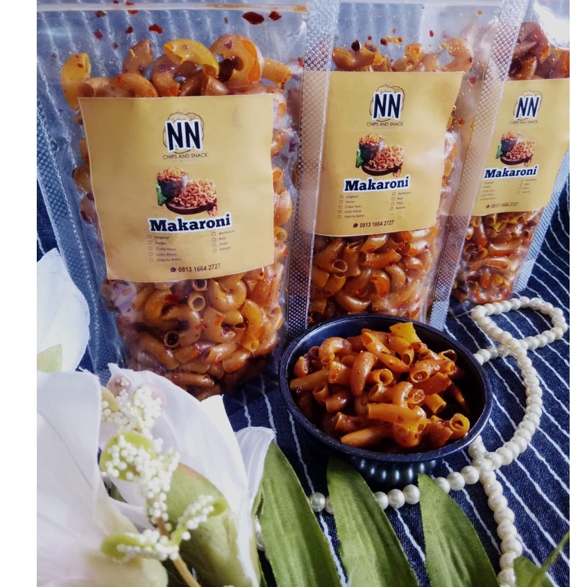 

makroni pedas daun jeruk / makroni seblak