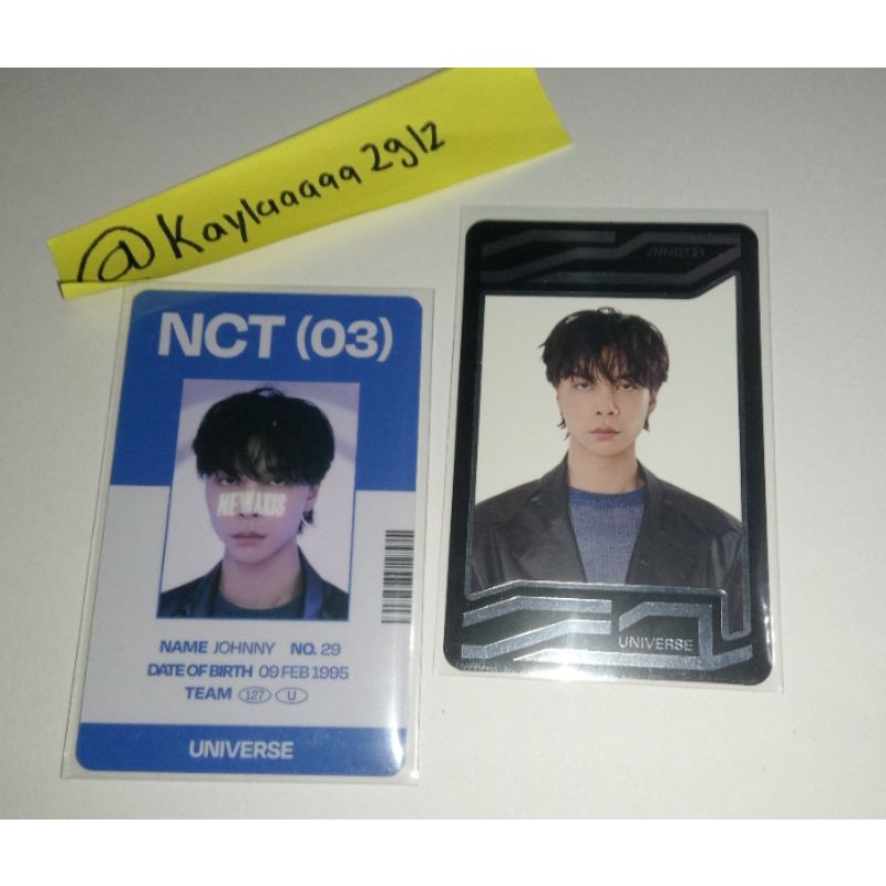 [read deskripsi] photocard uc universe, id card universe Johnny