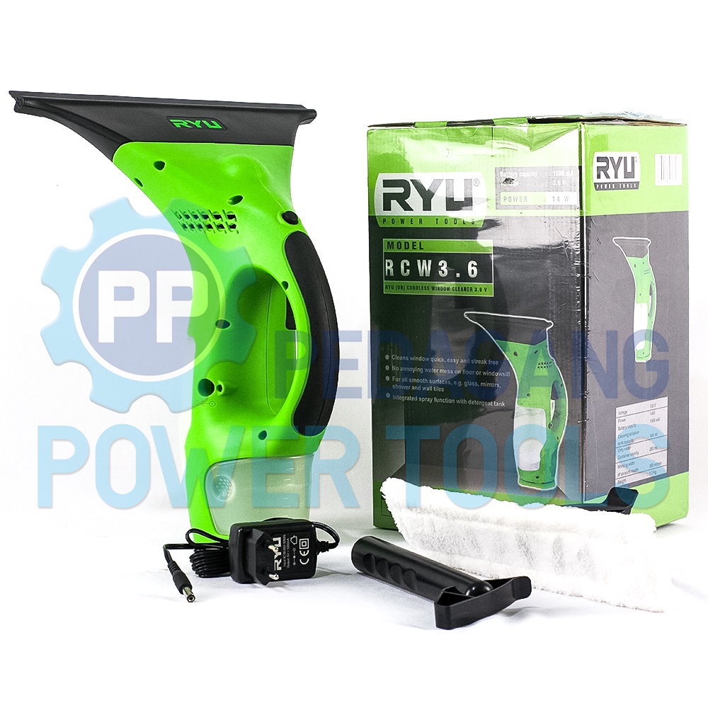 RYU RCW3.6 CORDLESS WINDOW CLEANER MESIN PEMBERSIH KACA JENDELA MOBIL