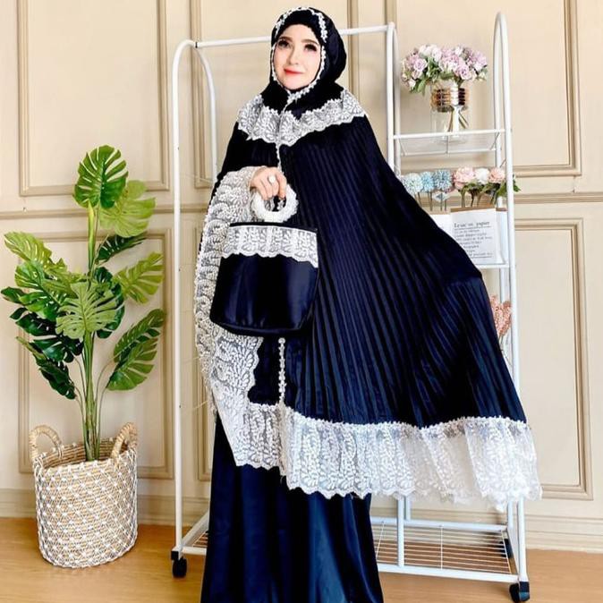 Ori&Terjamin Mukena Dewasa Plisket-Mukena Catton Micro-Mukena Jumbo-Mukena Impor - Pink, Jumbo