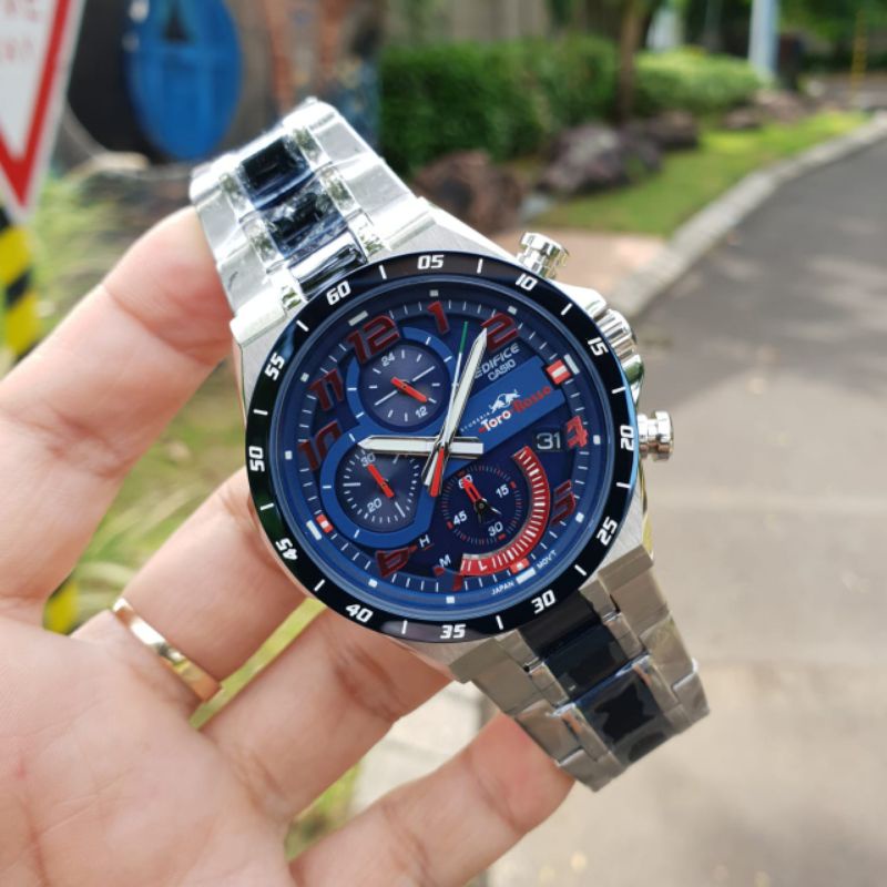 Jam tangan CASIO Edifice EQS-920 EQS 920 Solar Powered Chronograph fullset