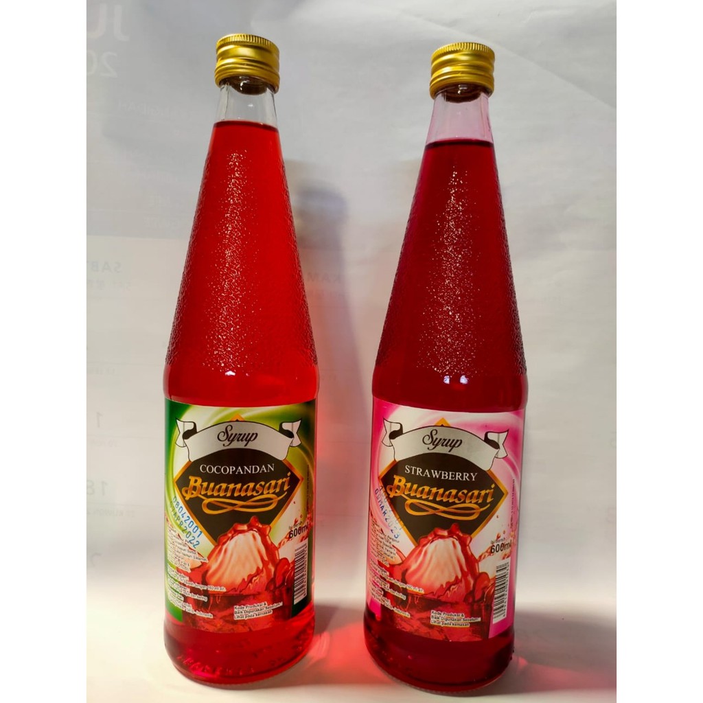 

Sirup Buana Sari Bundling rasa Strawberry dan Cocopandan