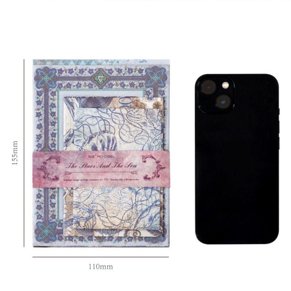 Agustina Amplop Dengan Sealing Stiker Bunga Vintage Scrapbooking Perlengkapan Kantor Undangan Ulang Tahun Notepads