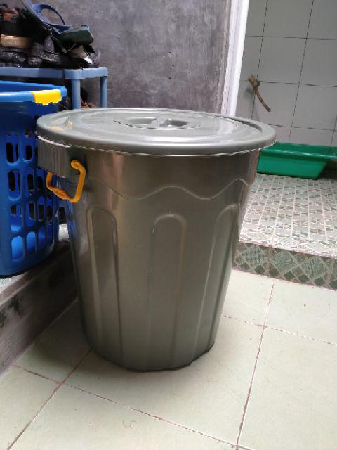 Ember Plastik Besar Maroon 80l / Ember Besar+tutup