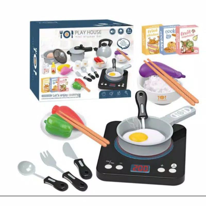 Mainan anak masak Play House Kitchen set-masakan anak