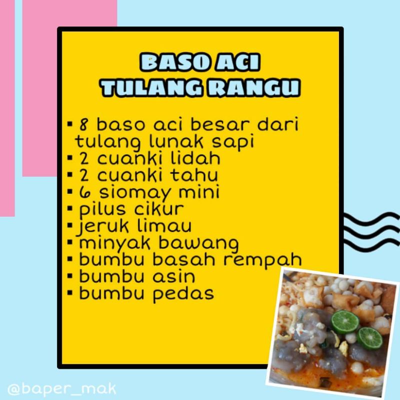 

Baso Aci Tulang Rangu