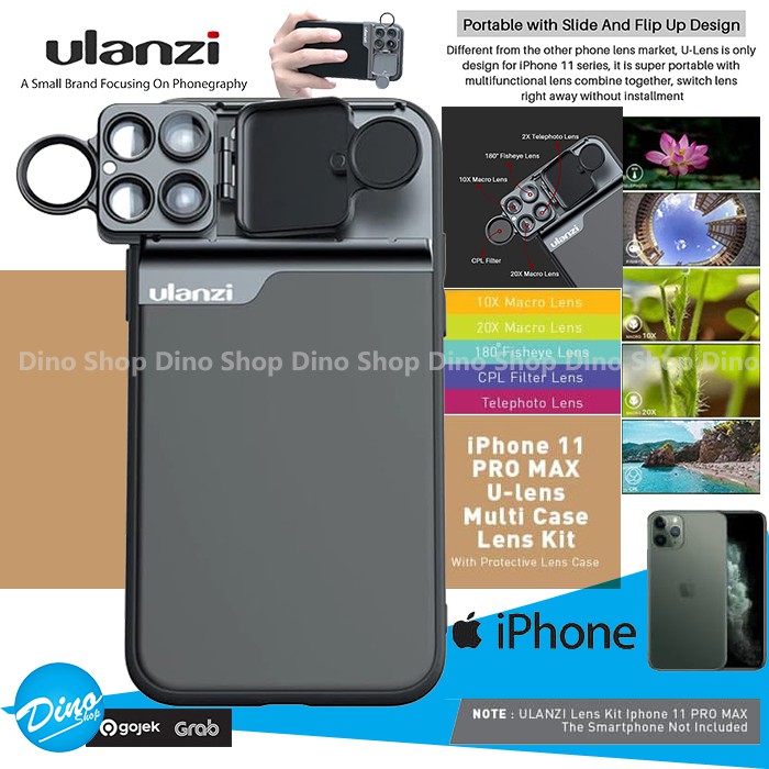 ULANZI U Lens Case 11 PRO MAX Casing Lensa CPL Macro Tele Fisheye