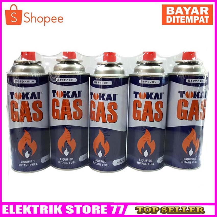 Gas Kaleng / Gas Portable Hi Cook 235gr Bundling 5Pcs