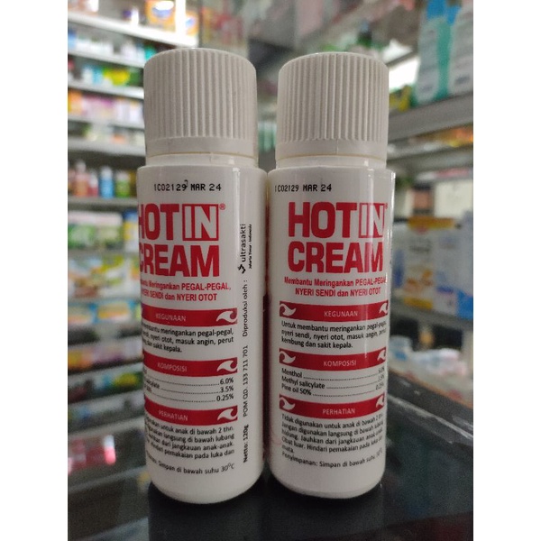 HOT IN CREAM 120 ML BOTOL PUTIH